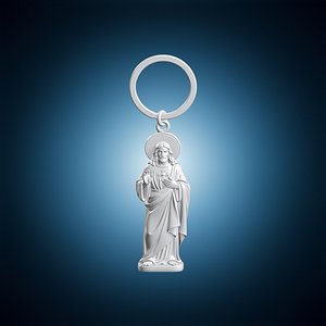 3D Saint Jude Keychain 3D Printable model