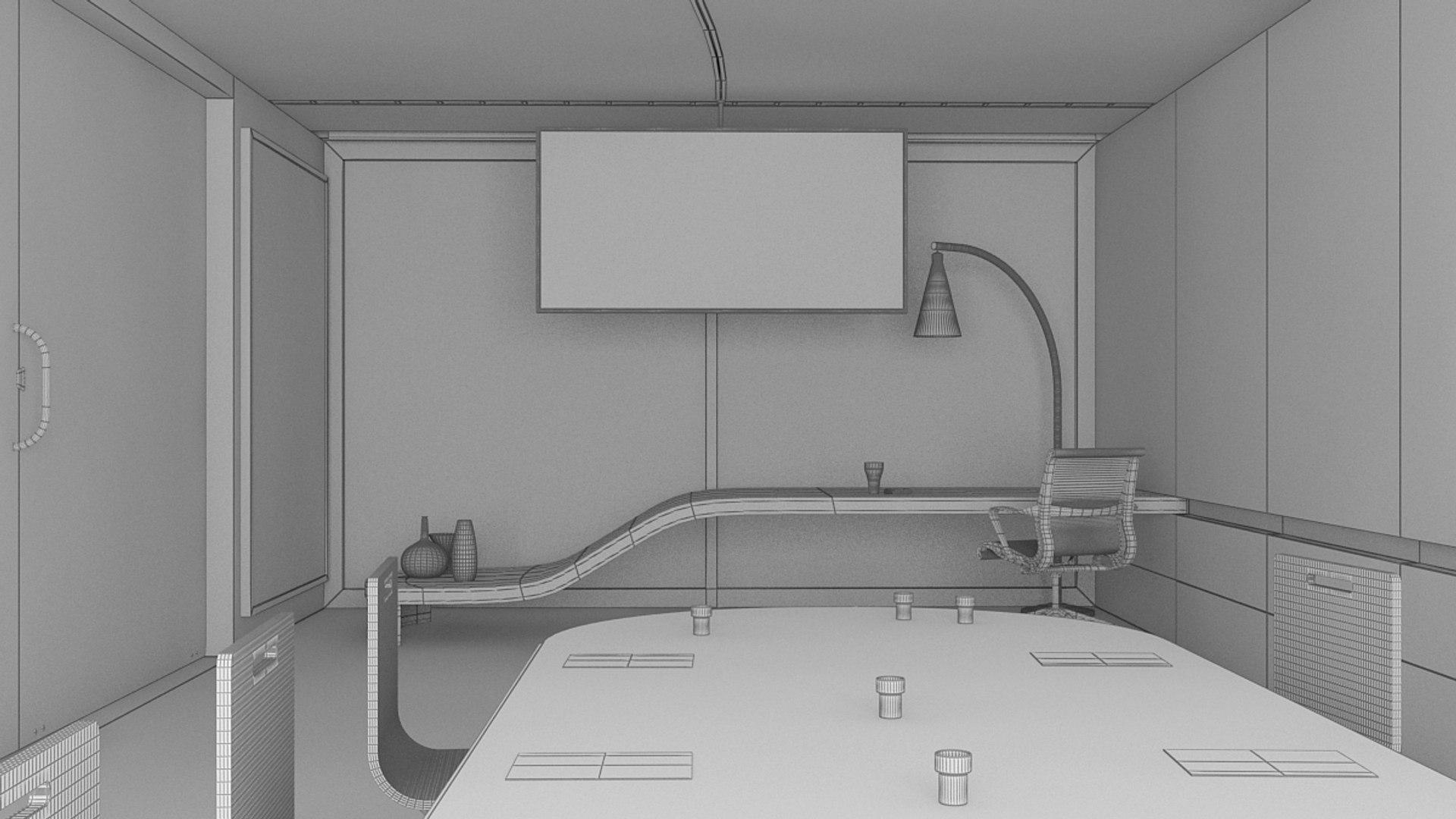 3d Model Scene Office 2011