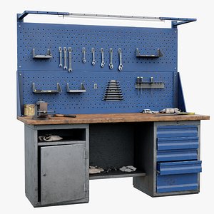 3D Workbench GameReady model
