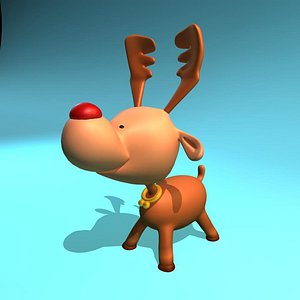 3D deer rigged