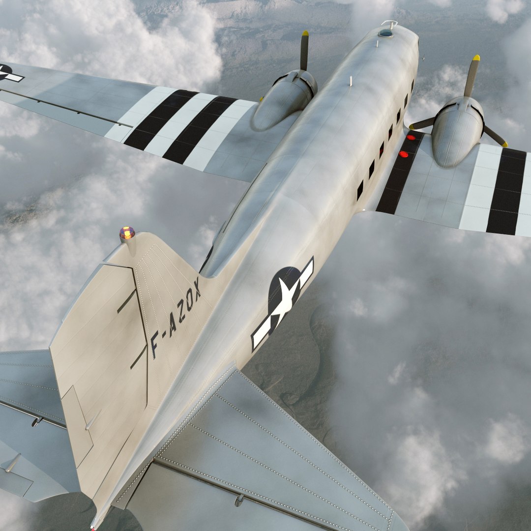 douglas dc-3 air force 3d model https://p.turbosquid.com/ts-thumb/HV/kEy4nd/pyZTsB4Y/douglasdc3usairforce3dmodel07/jpg/1445005091/1920x1080/fit_q87/cd29fe734a0cc264fa194fa004439c7fb2294591/douglasdc3usairforce3dmodel07.jpg