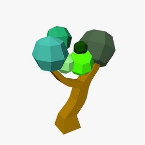 Cartoon Tree Low Poly