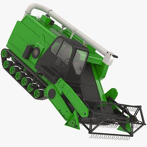3D Rice Combine Harvester model