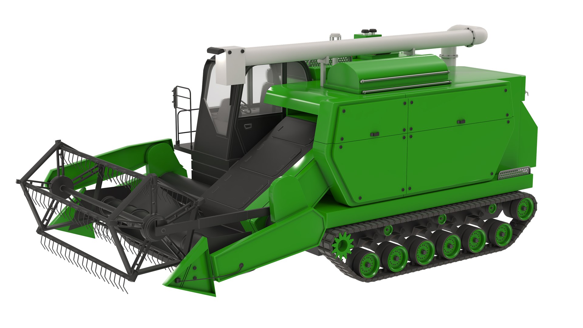 3D Rice Combine Harvester Model - TurboSquid 2264364