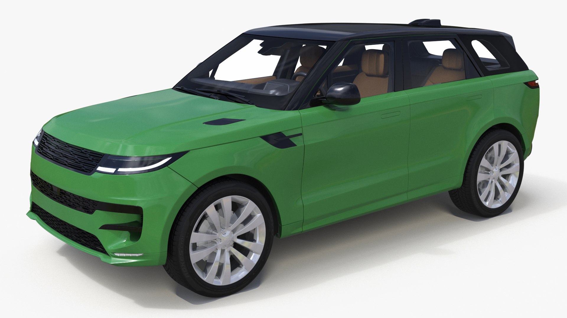 Green Modern Crossover Sport 3D model preview