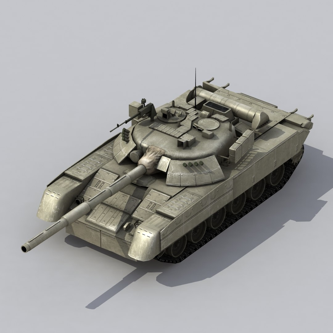3d T80u Main Battle Tank Model