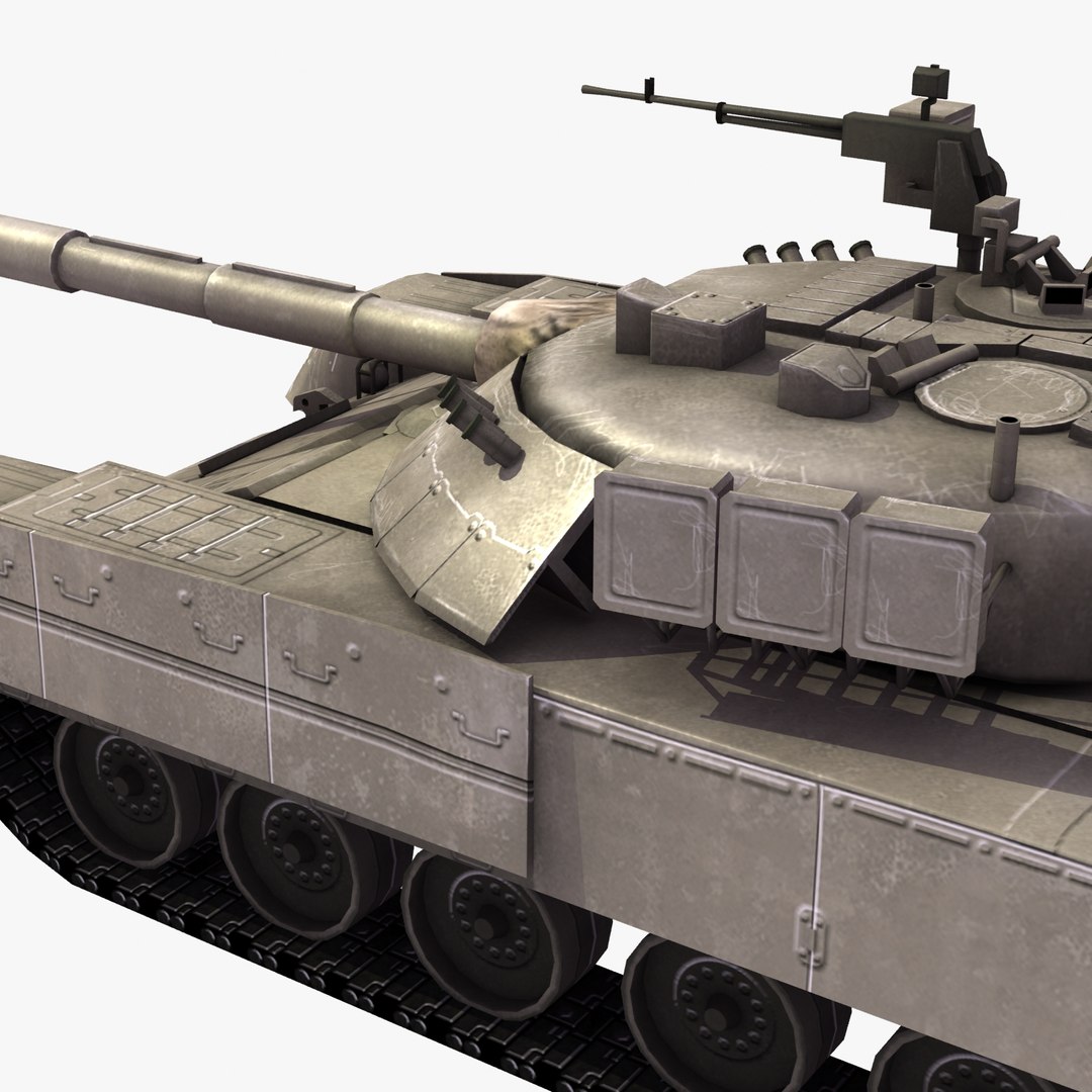 3d T80u Main Battle Tank Model