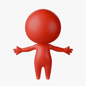 3D Rigged Cute Mascot 18 model