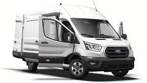 Ford Transit Van L3H3 HQInterior 2024 3D model