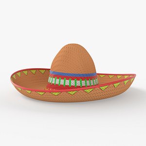 sombrero hat mexican 3D model