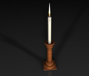 candle stick 3d c4d