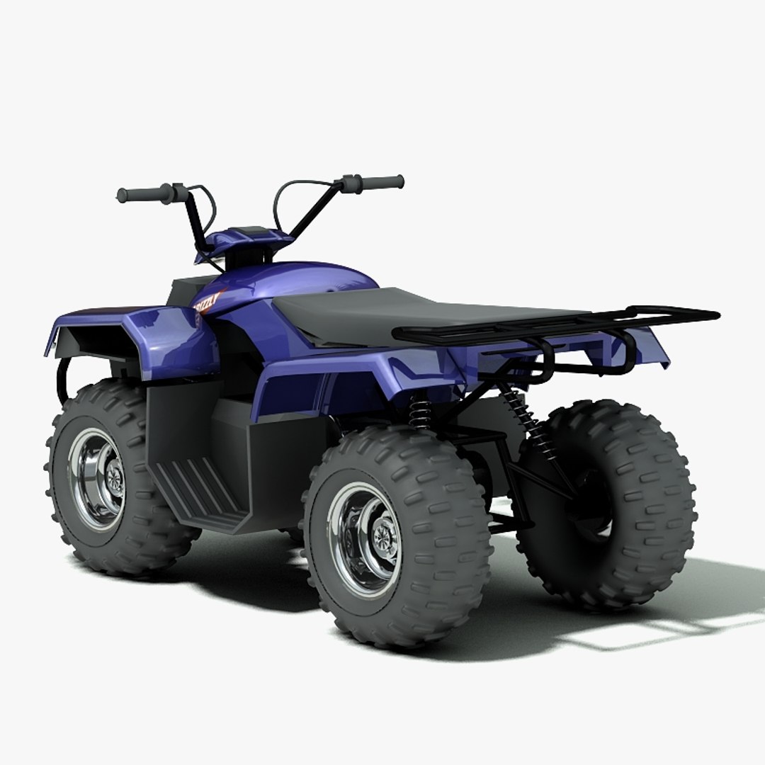 3d Yamaha Grizzly Atv Model