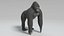 3D gorilla bear deer model