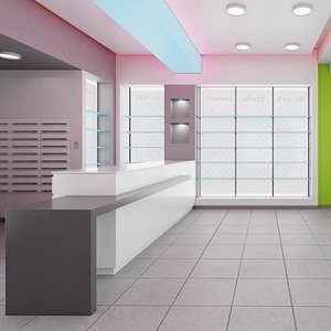 Pharmacy Store Interior Blue(1)