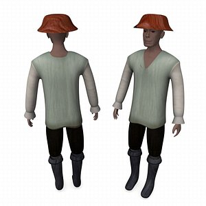 3ds max medieval farmer