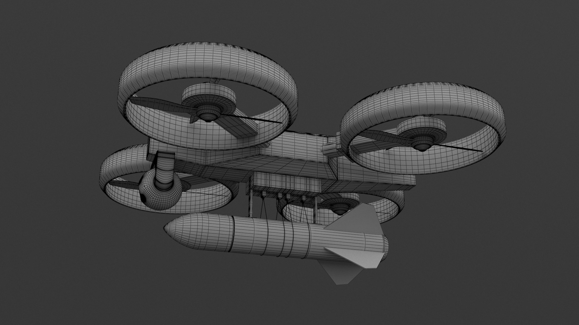 Military Quadrocopter Drone 3D model https://p.turbosquid.com/ts-thumb/HW/5gbyLz/ND/militarydrone7/jpg/1710884762/1920x1080/fit_q87/c241ef8554880dbbb7ba0118869244572a6bdc90/militarydrone7.jpg