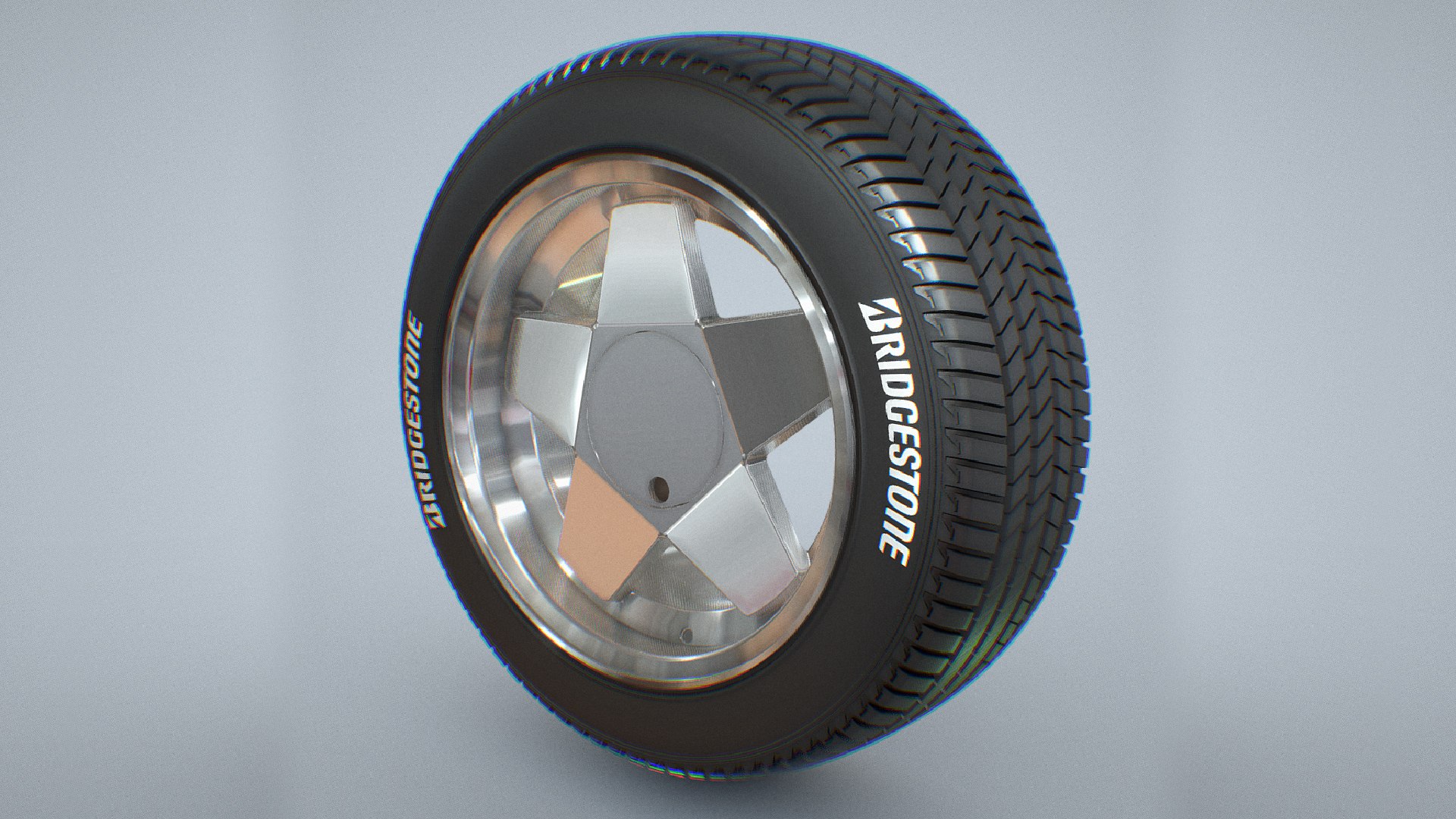 3D Wheel And Tire Model - TurboSquid 2037695