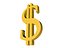 Low Poly Dollar Symbol