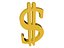 Low Poly Dollar Symbol