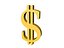 Low Poly Dollar Symbol