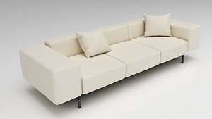 Living room modern sofa Kartell Largo sofa 3D