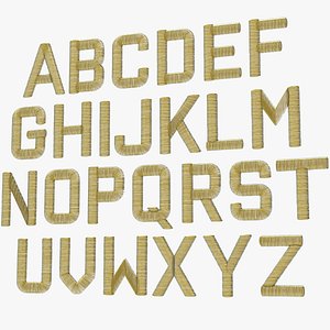 Embroidery Sewing Alphabet