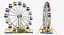 amusement park ferris wheel 3D model