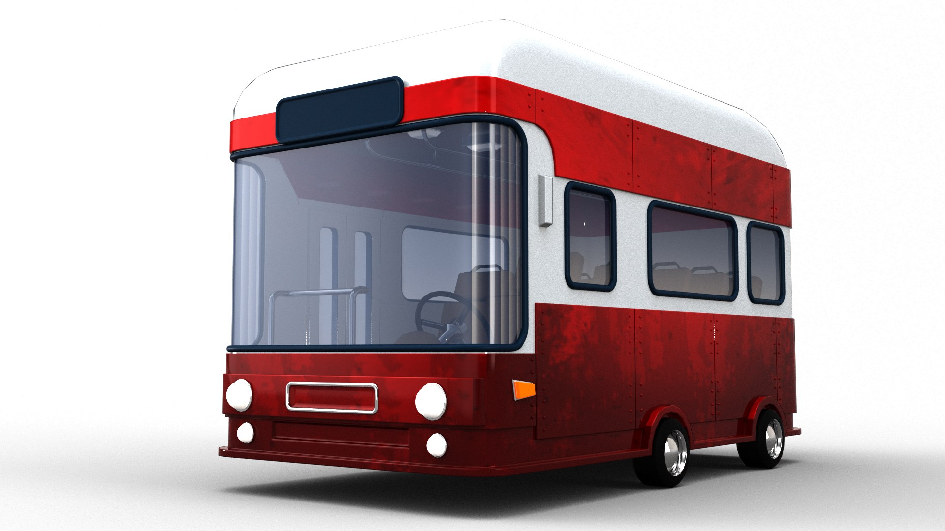 3d Cartoon Bus Turbosquid 1435714