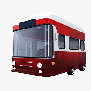 3D cartoon bus