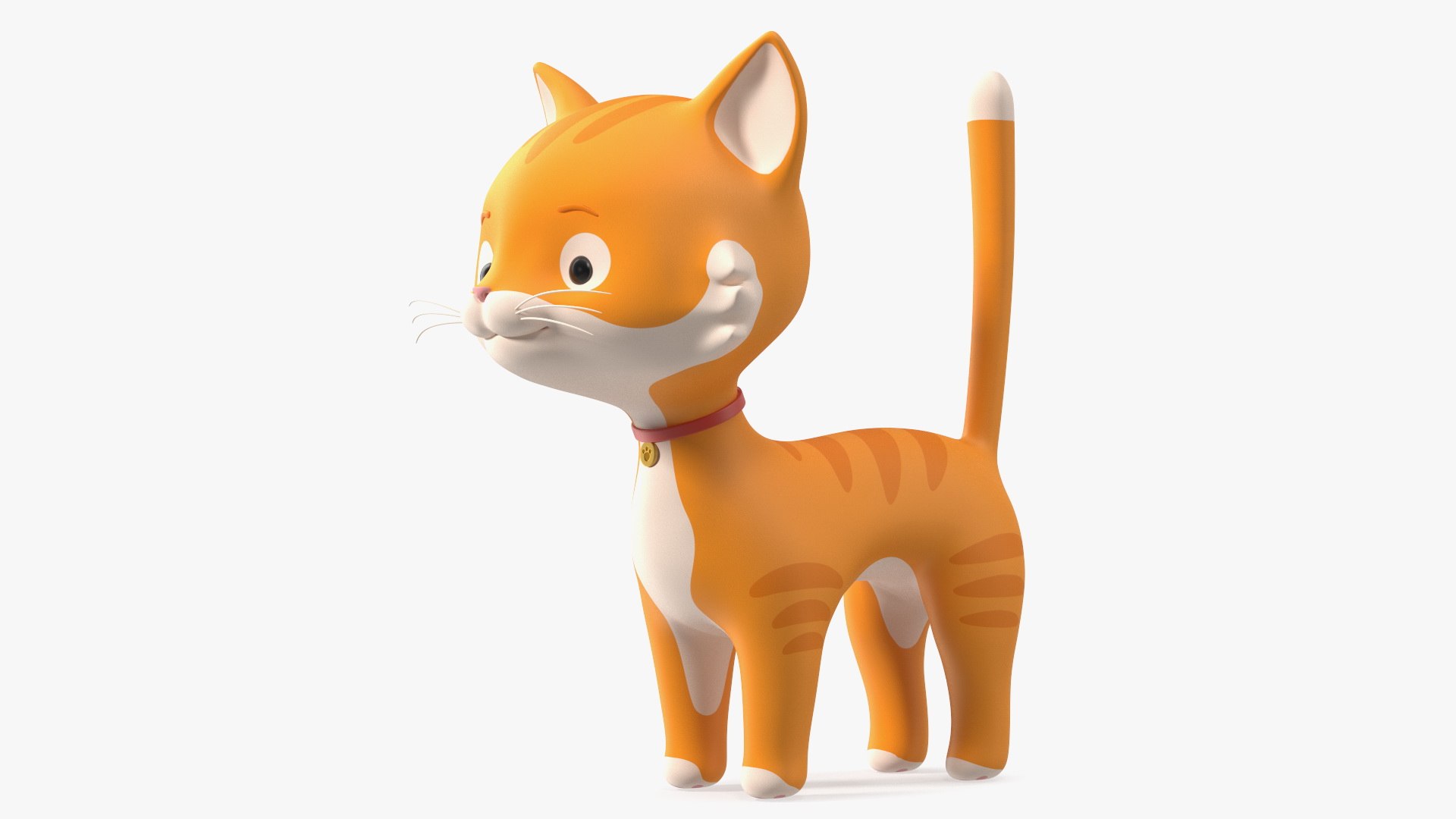 Cartoon Cat and Dog Rigged Collection 3D model preview