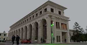 City Grand Library and Museum 3D