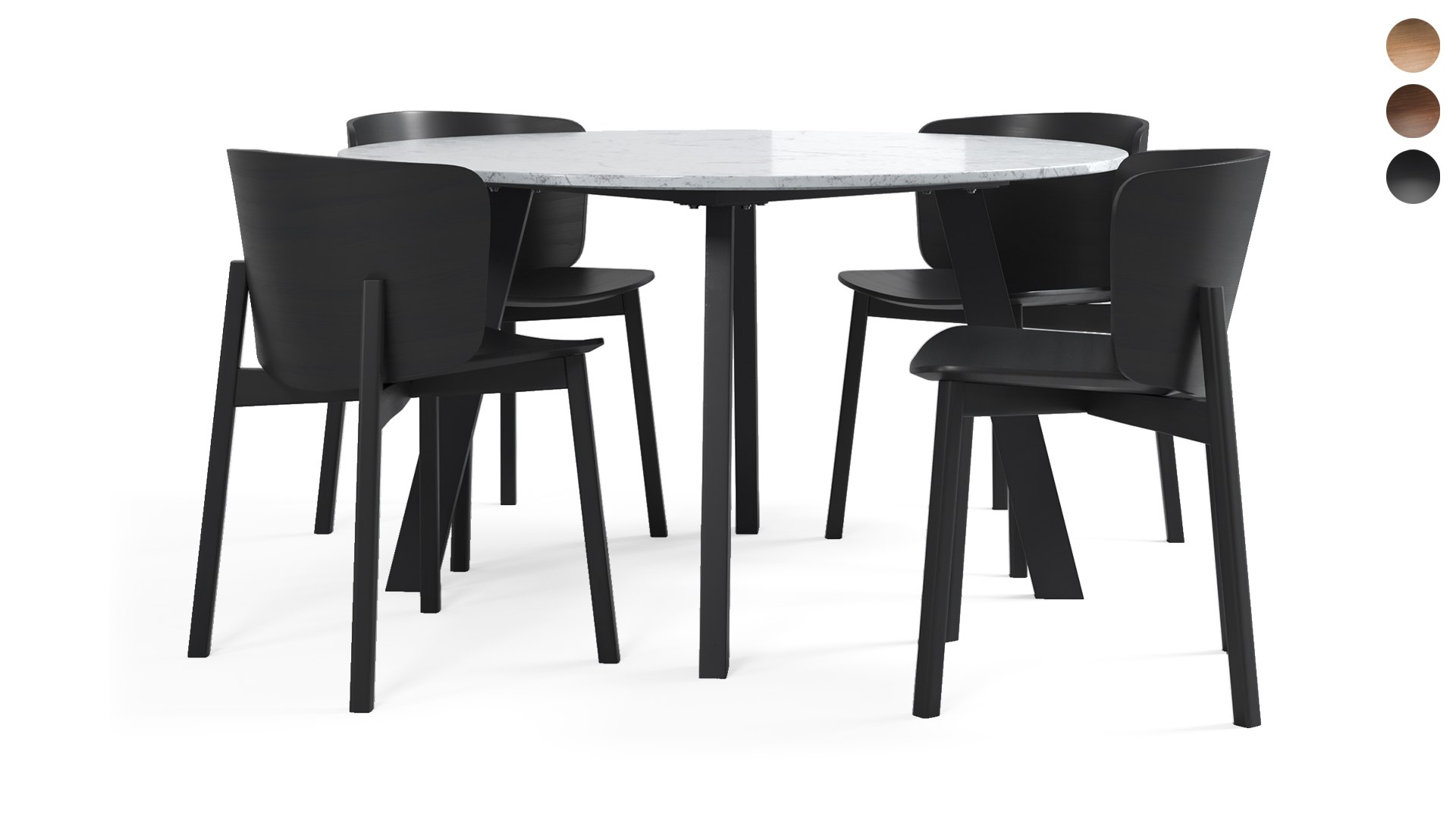 3D Buddy Chairs Right-Round Table Model - TurboSquid 1997599