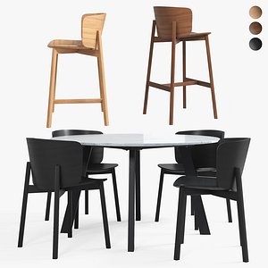 Buddy Chairs Right-Round Table