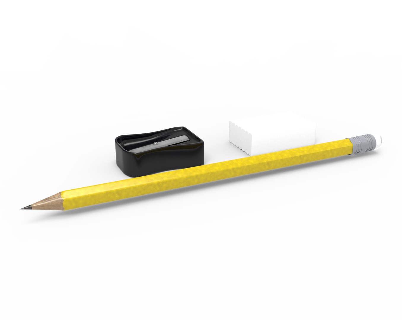 3D Pencil Eraser sharpener model TurboSquid 1805858