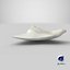Shark Teeth Carcharodon Angustidens 3D Model