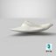 Shark Teeth Carcharodon Angustidens 3D Model