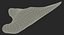 Shark Teeth Carcharodon Angustidens 3D Model