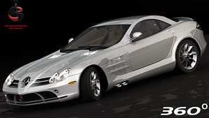 3d model mercedes-benz slr mclaren 2005