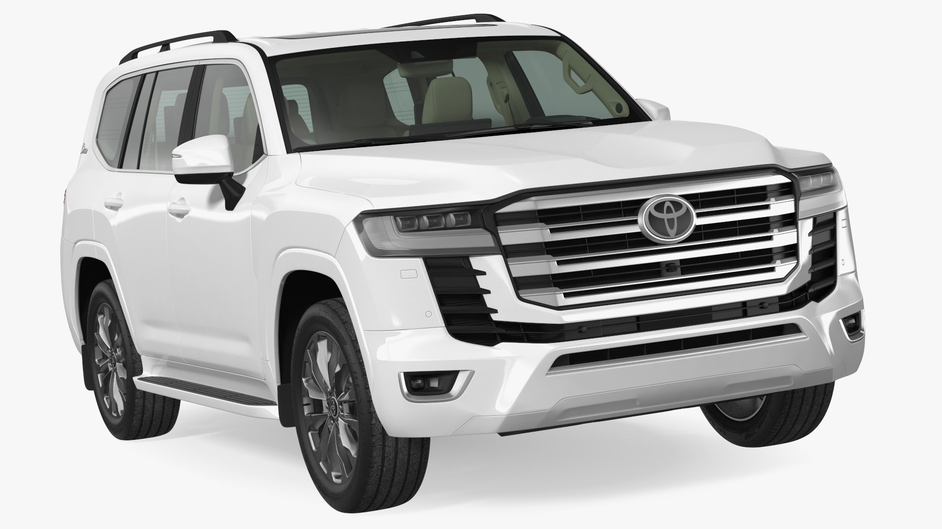 Toyota Land Cruiser 2022 Light Off Rigged 3D model preview