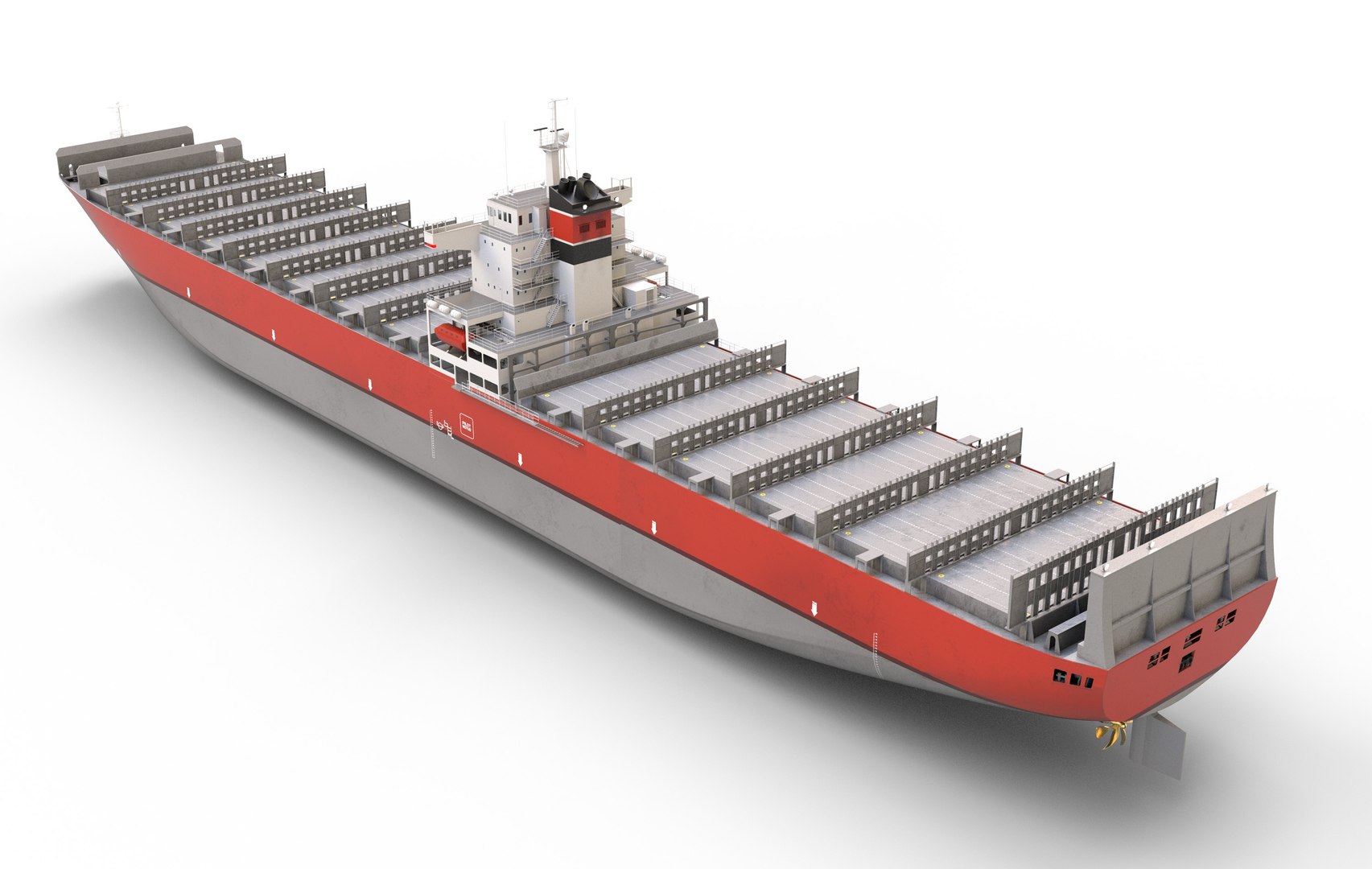 Cargo Container Ship 300m 3D Model - TurboSquid 2282000