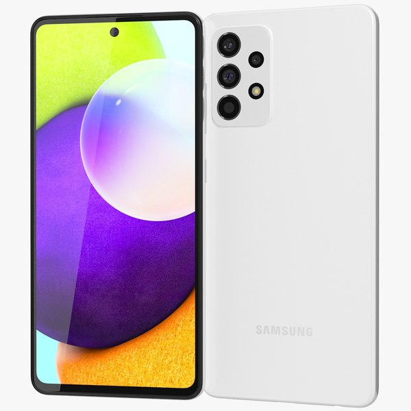 3D samsung galaxy a52 white model - TurboSquid 1704701