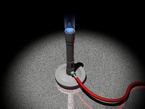 bunsen burner 3d model