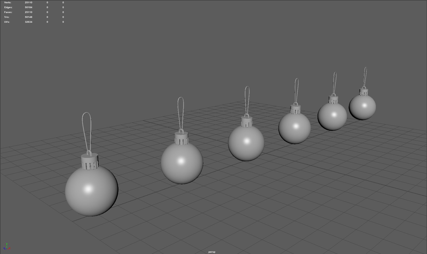 Christmas Balls 3d Model Turbosquid 1645545