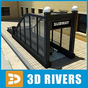 Chicago subway entrance 02 by 3DRivers