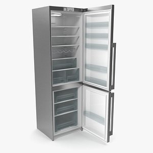 Refrigerator Steel 3D model