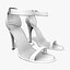 Scarpe con tacco alto con cinturini bianchi