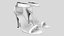Scarpe con tacco alto con cinturini bianchi
