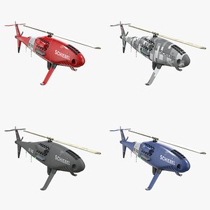 Schiebel Camcopter S100 UAVs Collection - 4 in 1