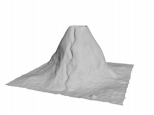 volcano landscape fbx