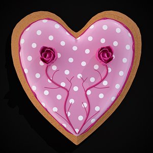 Valentines Jelly Filled Cookie 3D model